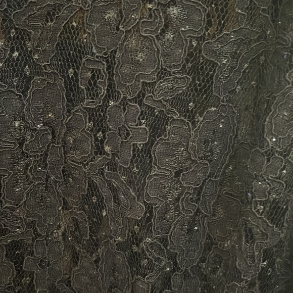 K Woman black see through long sleeve jacket with sequin. Size 20WP - Picture 8 of 11